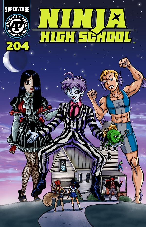 Ninja High School #204 cover by Ben Dunn