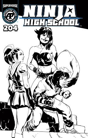Ninja High School #204 CVR B CVR B BRIAN DENHAM HOMAGE cover