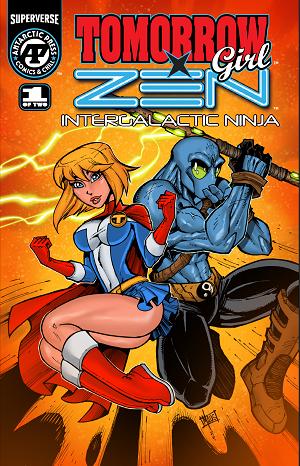 Tomorrow Girl X Zen Intergalactic Ninja #1 CVR B (OF 2) CVR B BILL MAUS cover