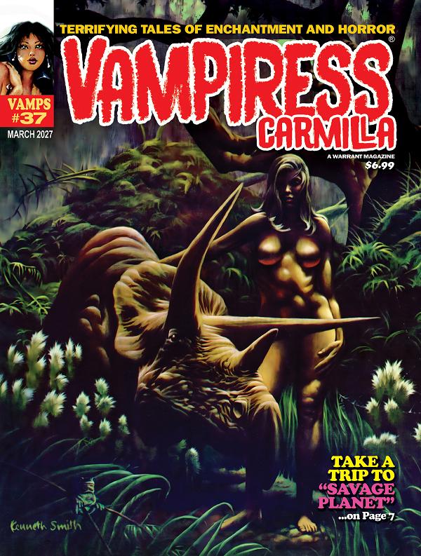 Vampiress Carmilla Magazine #37 cover by Kenneth Smith