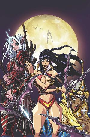 Pathfinder Vampirella Blade Of Darkness #2 CVR D CVR D ANDREW HUERTA METAL PREMIUM cover