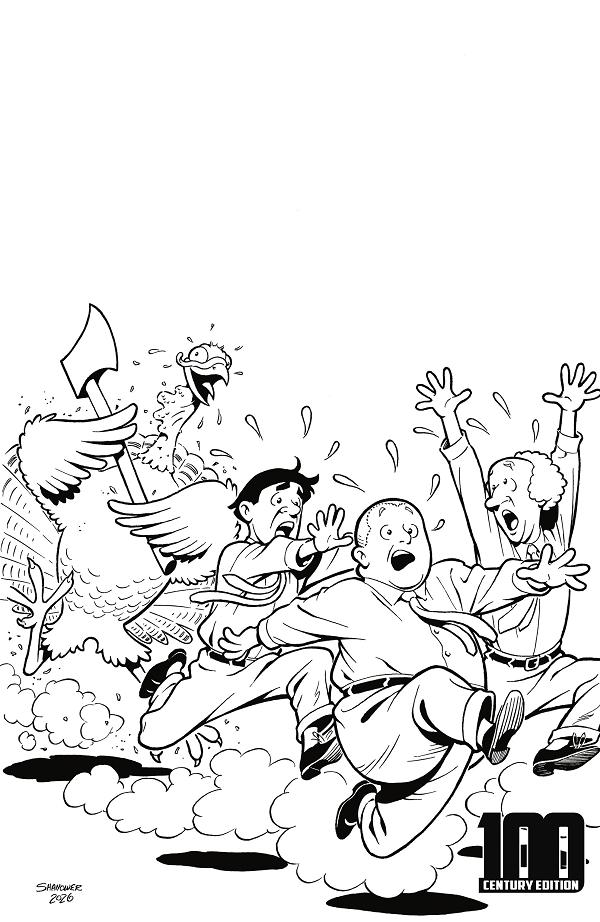 Three Stooges Thankstooging #1 variant cover by Eric Shanower