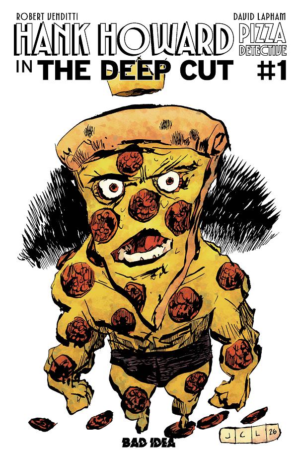 Hank Howard Pizza Detective The Deep Cut #1 variant cover by Jesse Lonergan