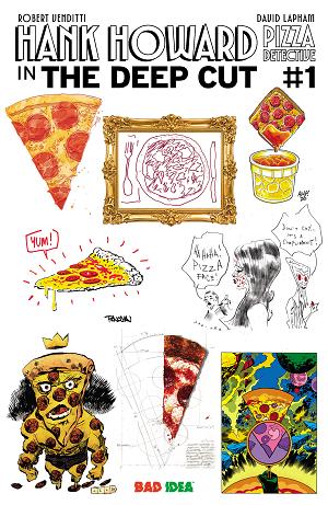 Hank Howard Pizza Detective The Deep Cut #1 CVR J (ONE SHOT) CVR J INC 1:250 RYAN SOOK JESSE LONERGAN EXTRA LARGE PIE cover