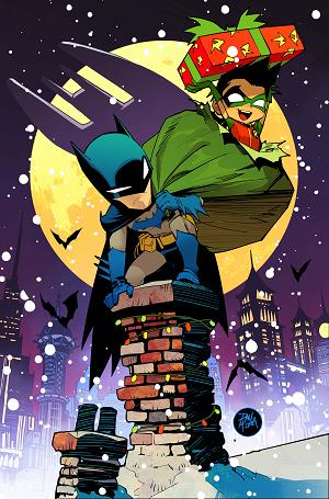 Batman #16 CVR F CVR F DAN MORA HOLIDAY CARD STOCK cover