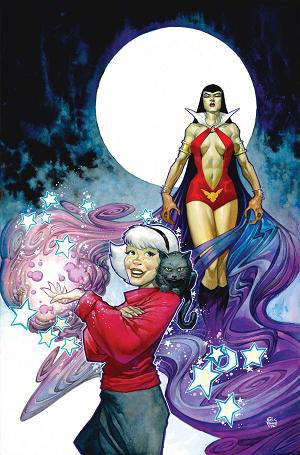 Sabrina The Teenage Witch Vampirella #1 CVR H CVR H ERIC POWELL FOIL VIRGIN cover