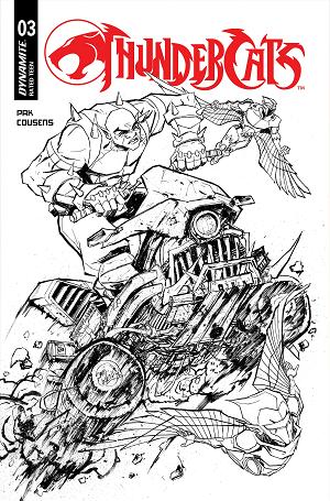 Thundercats (2026) #3 CVR I CVR I INC 1:20 DAVID COUSENS LINE ART cover
