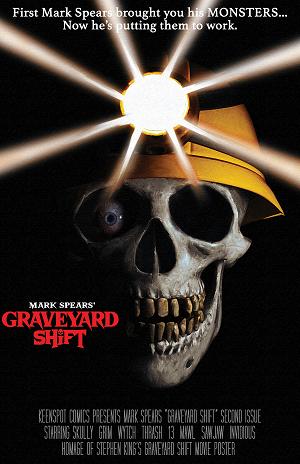Mark Spears Graveyard Shift #2 CVR F MARK SPEARS 1:66 RETAILER INCENTIVE GRAVEYARD SHIFT MOVIE HOMAGE cover