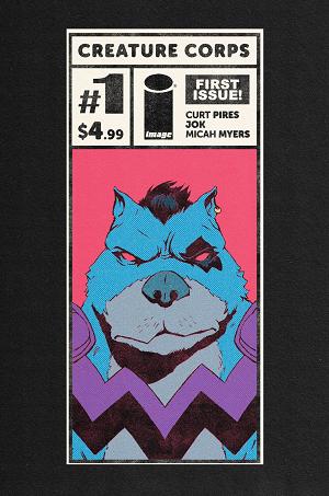 Creature Corps #1 CVR K CVR K INC 1:75 FLOPS CORNERBOX cover