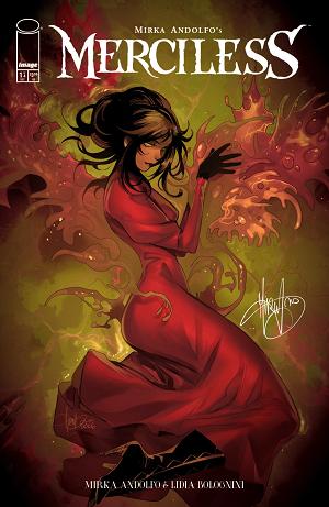 Merciless #1 CVR J (OF 4) CVR J INC 1:250 MIRKA ANDOLFO SIGNED cover