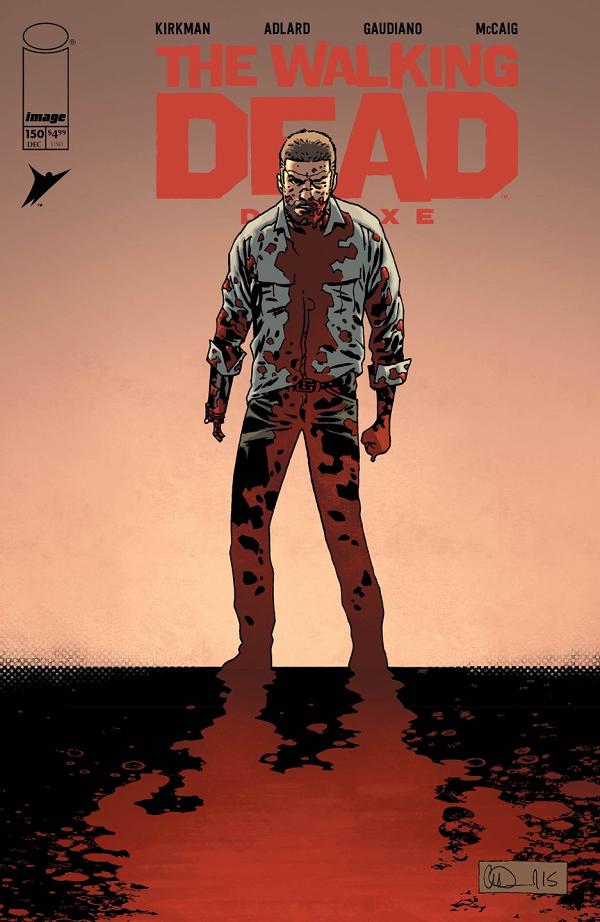 Walking Dead Deluxe #150 variant cover by Charlie Adlard