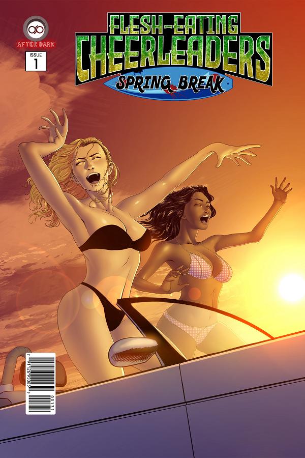 Flesh Eating Cheerleaders Spring Break #1 cover by Felipe Obando