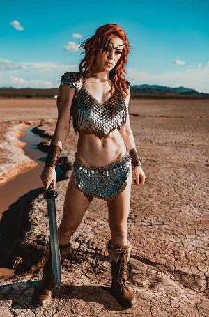 Red Sonja She Devil With A Sword #8 CVR H CVR H INC 1:10 COSPLAY MOLLY STEWART VIRGIN cover