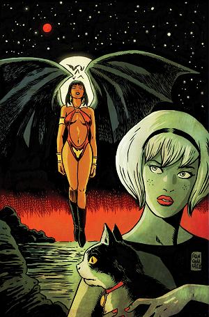 Sabrina The Teenage Witch Vampirella #1 CVR J CVR J FRANCESCO FRANCAVILLA LTD VIRGIN cover