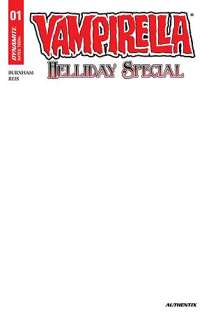 Vampirella Helliday Special 2026 #1 CVR D (ONE SHOT) CVR D BLANK AUTHENTIX cover