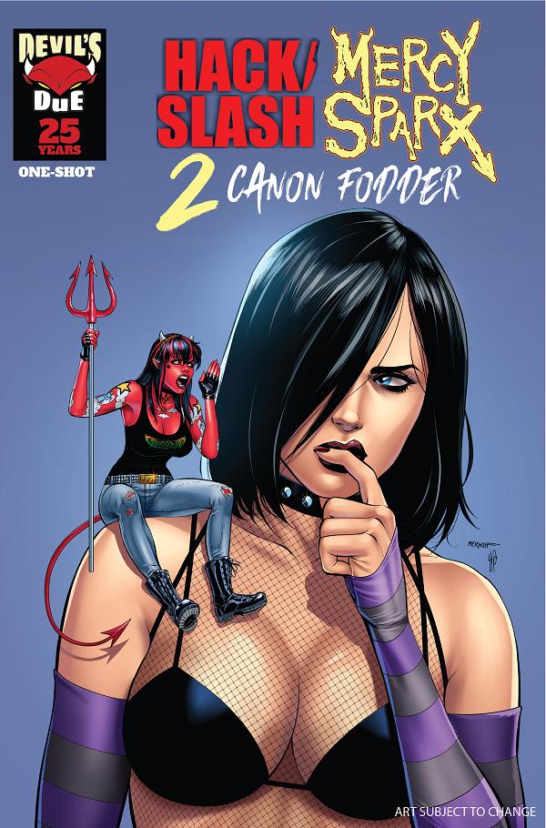Hack Slash Mercy Sparx Canon Fodder #1 variant cover by Matt Merhoff