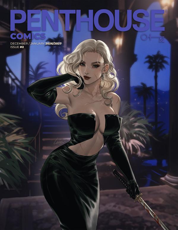 Penthouse Comics #2 variant cover by Lesley Leirix Li