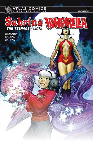 Sabrina The Teenage Witch Vampirella #1 CVR L CVR L ERIC POWELL ATLAS EDITION SIGNED BY TINI HOWARD cover