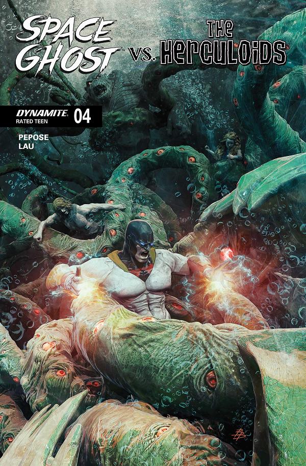 Space Ghost Vs The Herculoids #4 variant cover by Bjorn Barends
