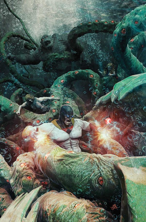 Space Ghost Vs The Herculoids #4 variant cover by Tom Raney