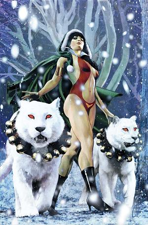 Vampirella Helliday Special 2026 #1 CVR F (ONE SHOT) CVR F CAT STAGGS LTD VIRGIN cover