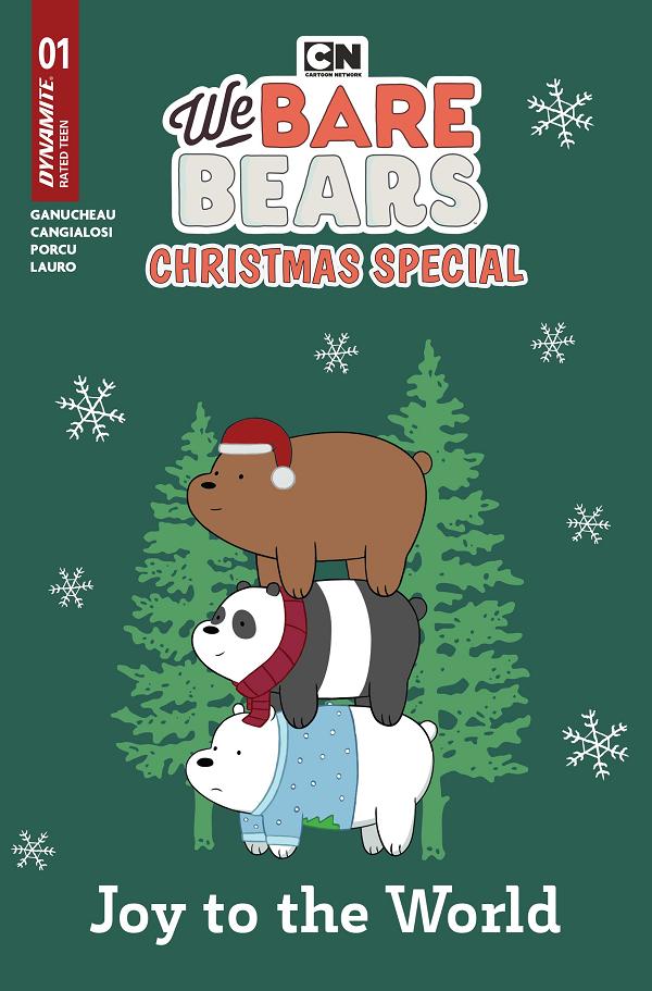 We Bare Bears Christmas Special #1 variant cover by Greeting Card