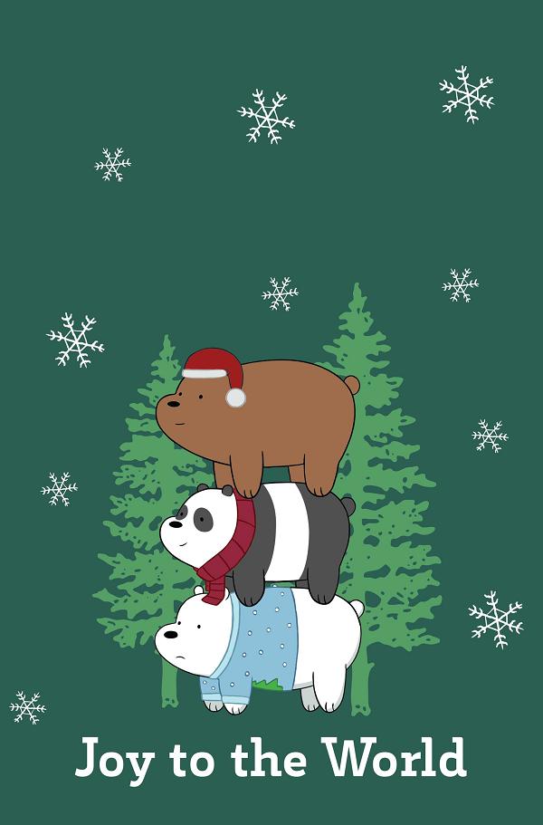 We Bare Bears Christmas Special #1 variant cover by Greeting Card