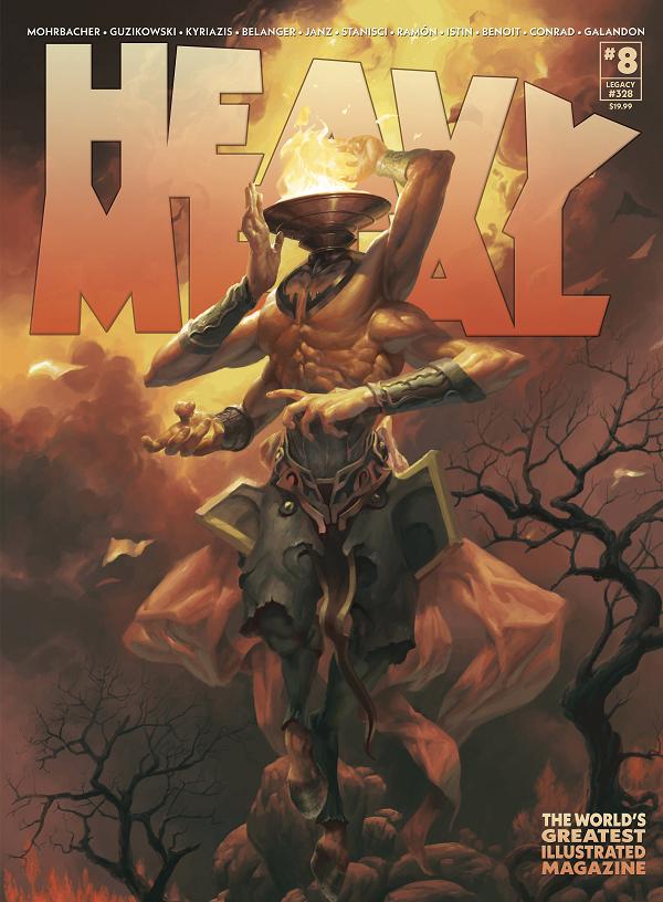 Heavy Metal Magazine #8 cover by Peter Mohrbacher
