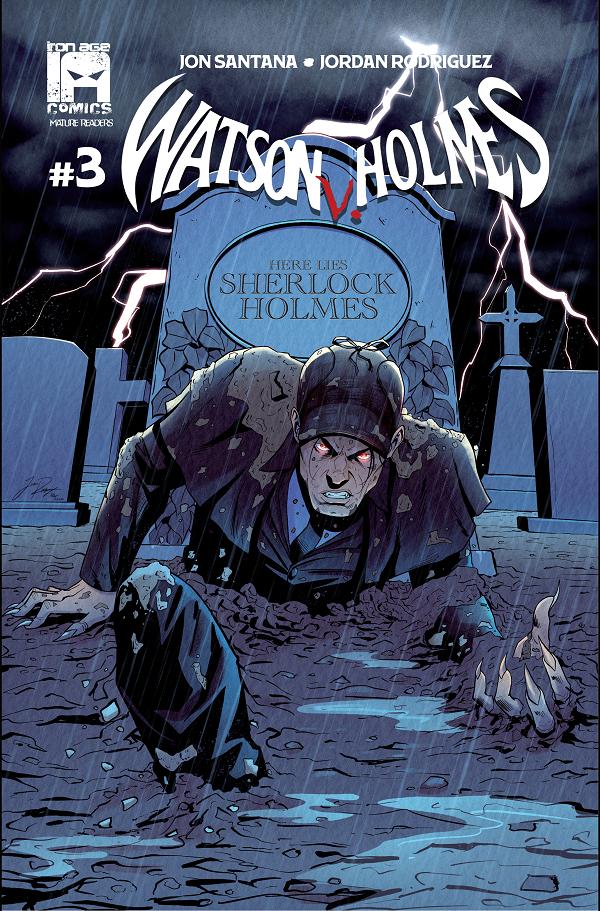 Watson V Holmes #3 cover by Jordan Rodriguez