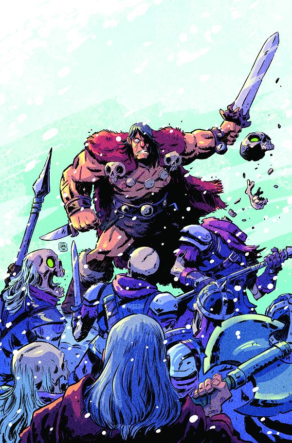 Conan The Barbarian Tides Of The Tyrant King #4 variant cover by Derek Laufman