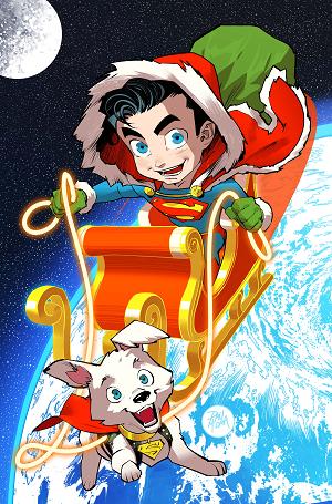 Superman #45 CVR F CVR F DAN MORA HOLIDAY CARD STOCK cover