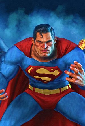 Justice League Unlimited #26 CVR C CVR C MARK SPEARS 3-PART CONNECTING SUPERMAN CARD STOCK cover