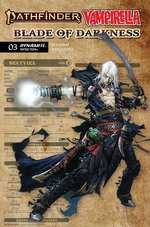 Pathfinder Vampirella Blade Of Darkness #3 CVR C CVR C WAYNE REYNOLDS CHARACTER SHEET cover