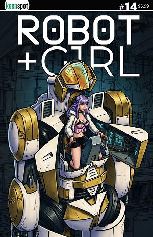 Robot + Girl #14 CVR A MIKE WHITE SITTING PRETTY cover