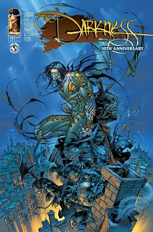 Darkness (2025) #10 CVR C CVR C MARC SILVESTRI & MATT BATT BANNING 30TH ANNIVERSARY cover