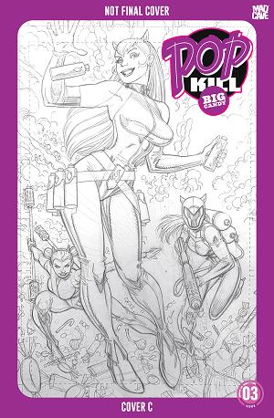 Pop Kill Big Candy #3 CVR C (OF 4) CVR C ART ADAMS cover