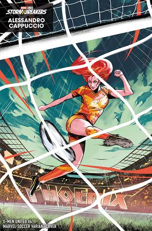 X-Men United #4 ALESSANDRO CAPPUCCIO MARVEL SOCCER VARIANT cover
