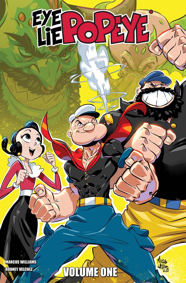 Eye Lie Popeye TP Vol 01 cover by Marcus Williams