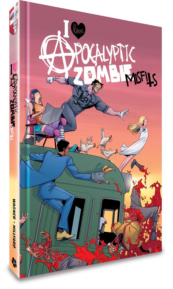 I Love Apocalyptic Zombie Misfits HC cover by Daniel Hillyard