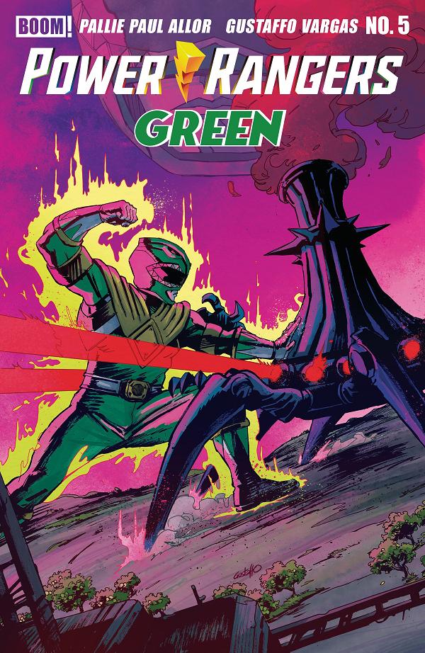 Power Rangers Green #5 variant cover by Gustaffo Vargas