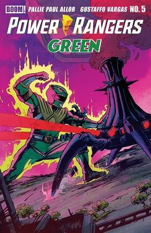 Power Rangers Green #5 B Variant (Dressed, Vargas) cover