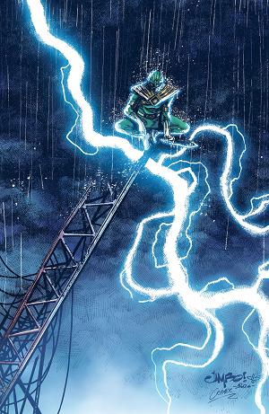 Power Rangers Green #5 H 1:50 INCV Variant (Full Art, Salgado) [1:50] cover