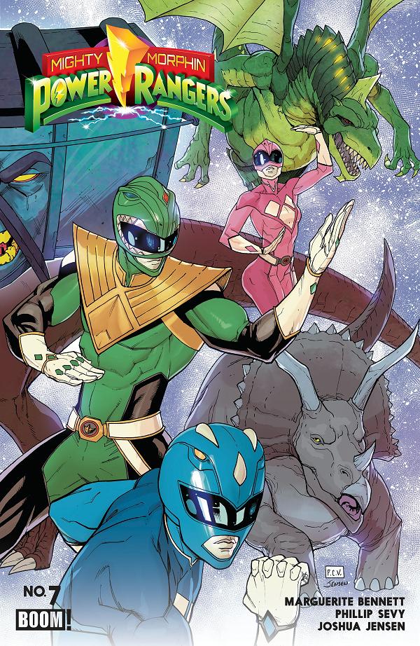 Mighty Morphin Power Rangers (2026) #7 variant cover by Phillip Sevy