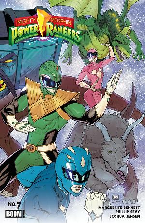 Mighty Morphin Power Rangers (2026) #7 B Variant (Dressed, Sevy) cover