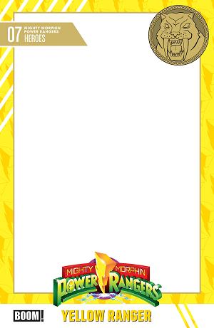 Mighty Morphin Power Rangers (2026) #7 D Trading Card Blank Sketch Variant cover