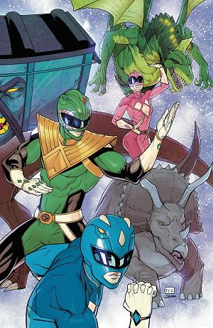 Mighty Morphin Power Rangers (2026) #7 F 1:10 INCV Foil Variant (Full Art, Foil, Sevy) [1:10] cover