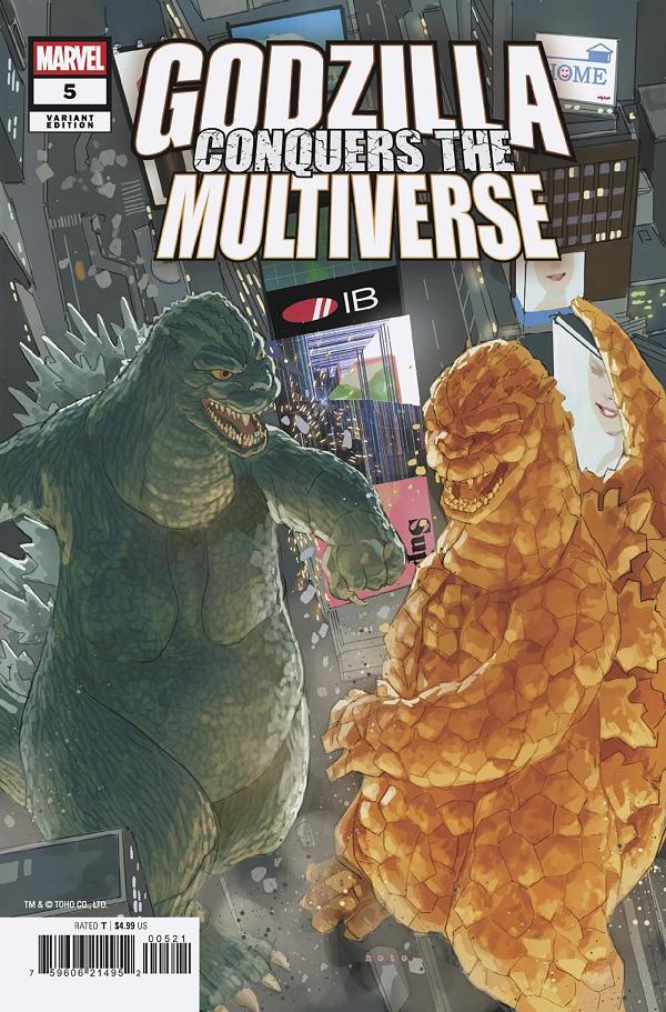Godzilla Conquers The Multiverse #5 variant cover by TBA