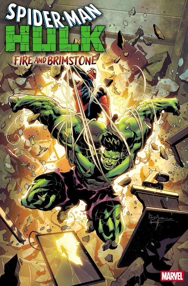 Spider-Man/Hulk: Fire And Brimstone #4 variant cover by Roge Antonio