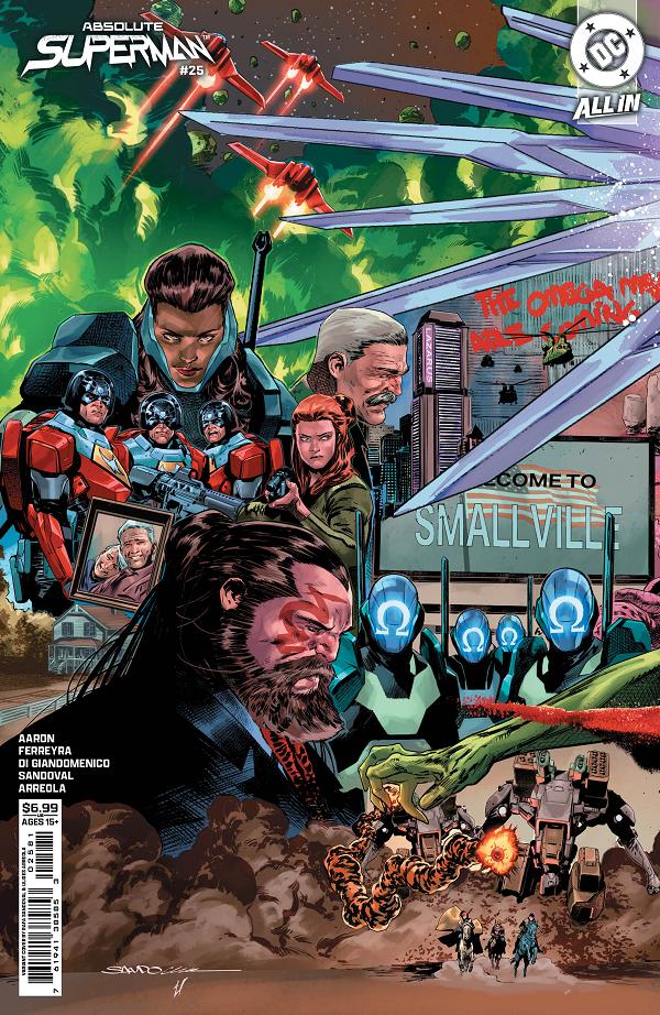 Absolute Superman #25 variant cover by Rafa Sandoval