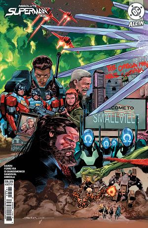 Absolute Superman #25 CVR H CVR H RAFA SANDOVAL LEFT CONNECTING CARD STOCK cover